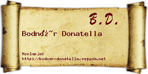 Bodnár Donatella névjegykártya