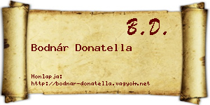 Bodnár Donatella névjegykártya